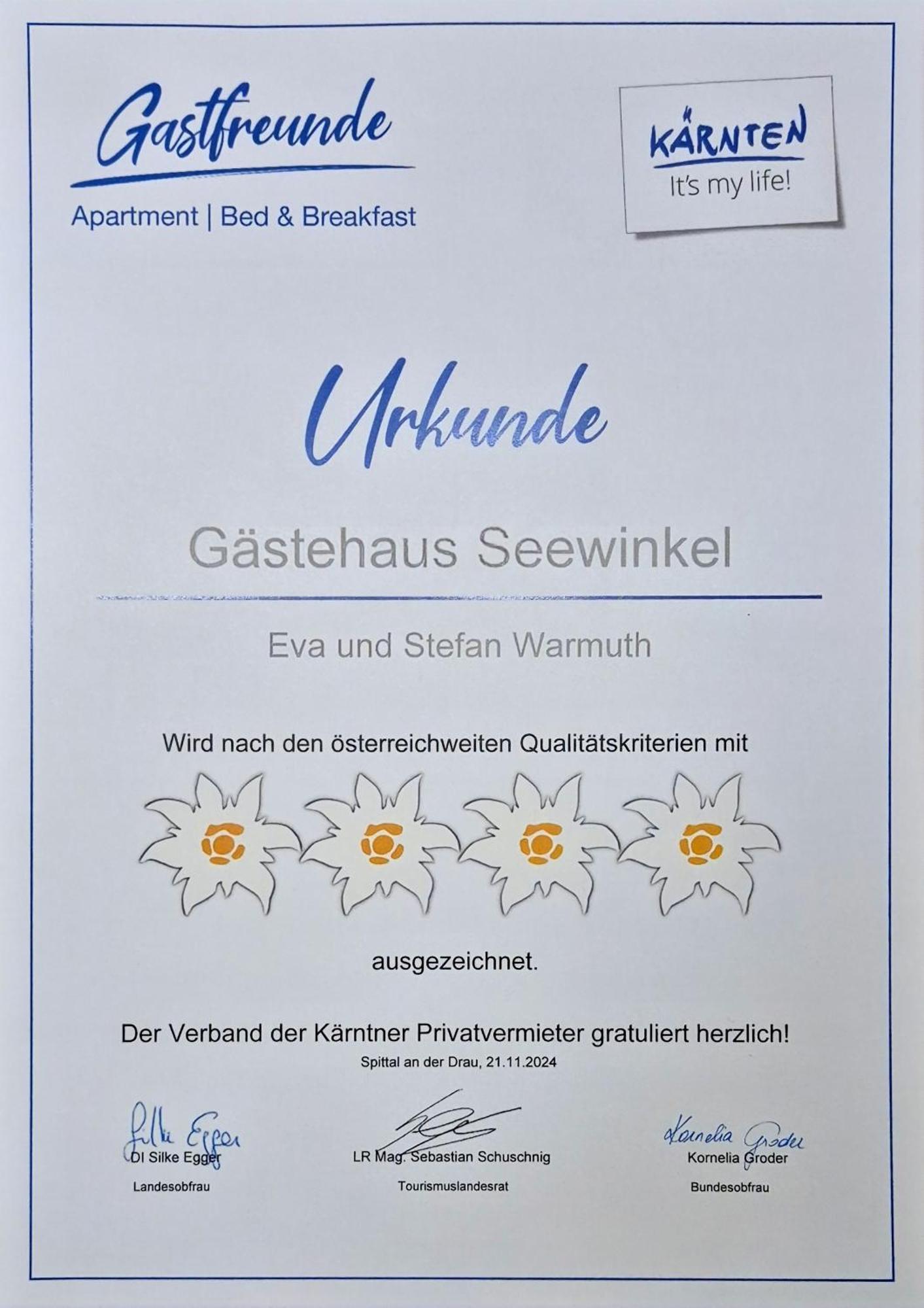 Appartamento Gaestehaus Seewinkel Presseggersee